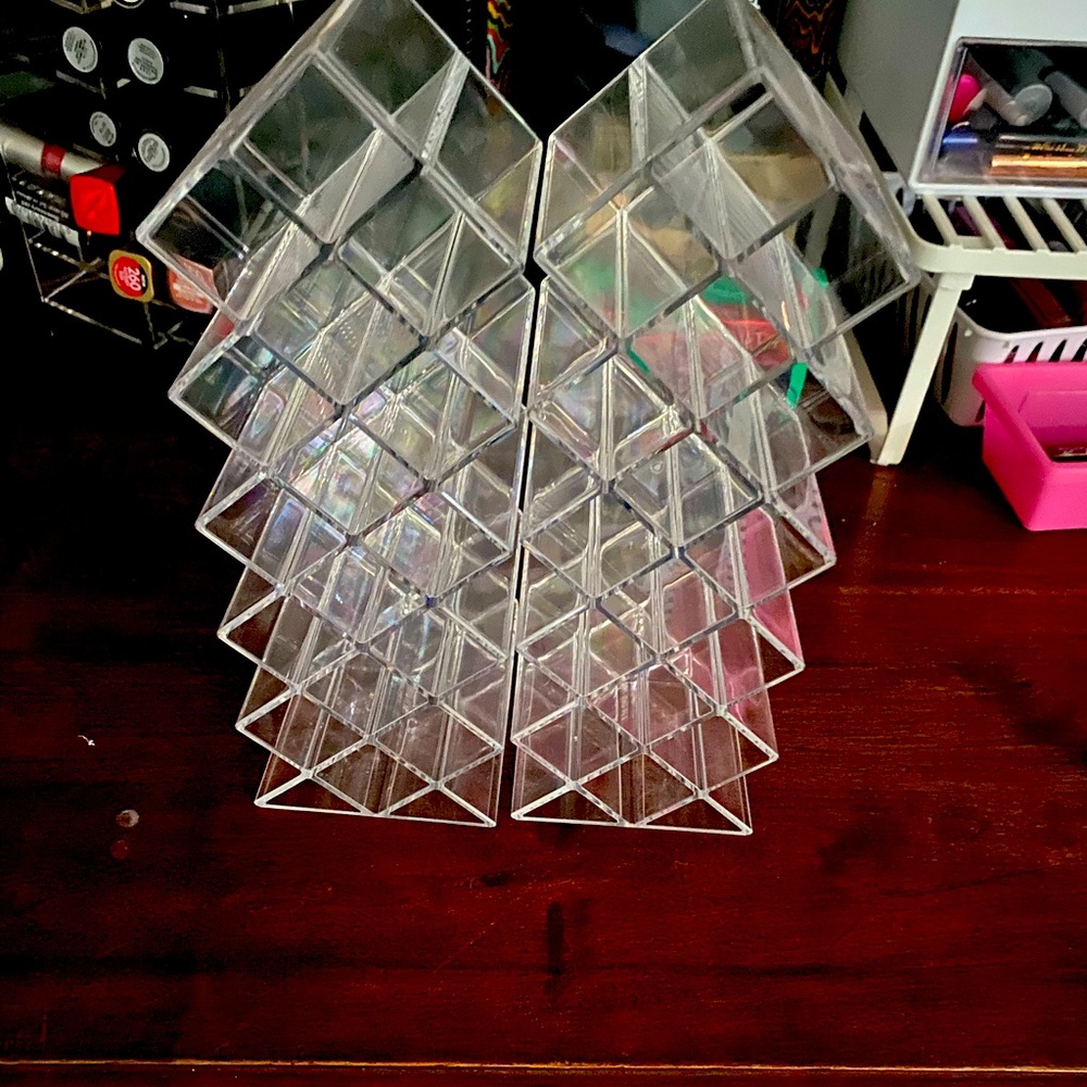 2 acrylic lipstick organizers from Amazon